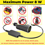 USB to Cigarette Lighter Adapter, 10W USB Male to 12V Cigarette Lighter Socket Cable, for Dash Cam, Radar Detector, Car Fan, Electronic GPS, Led Light