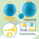Wefaner Finger Strengthener, Therapy Hand Ball,Finger Exerciser Ball, Finger Stretching and Rehabilitation Training for The Elderly,6 Piece Set.