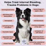 Quick Stop Bleeding for Dogs, Natural Yunnan Sanqi Powder for Hemangiosarcoma, Hemoabdomen, Pericardial Effusion, Cancer Bleeding, Severe Bruising, Ulcer-Related Bleeding, Bloody Stools - 60g