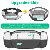 Amakunft Small Animal Pop-Up Playpen with Mesh Cover, 47'' x 23.6'' x 15'' Chicken Brooder Box, Play Pen Indoor Outdoor for Guinea Pigs, Bunny, Rabbits, Ferrets, Chinchillas, Kittens