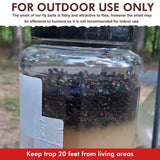 20 Pack Fly Trap Bait Refills, Reusable Fly Bait, 600g Natural Fly Bait Refill Packets Killer for Reusable Fly Traps Outdoor, Fly Attractant for Ranch Fly Traps Outdoor