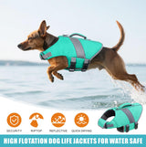 Mosucoirl Dog Life Jacket High Flotation,Shark Dog Lifesavers Floats Coat High Visibility Reflective Pet Safety Vest Swimsuits Small Medium Large Dog Life Vest for Swimming Boating Surfing Kayaking