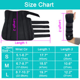 TANDCF Unisex Forearm and Wrist Support Splint Brace Double Fixation Wrist Brace for Carpal Tunnel,Adjustable Night Time Forearm Immobilizer Brace Splints,12.2 inch (31cm) length(LH/L)
