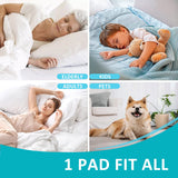 KANECH Washable Underpads, 34" x 36" (Pack of 4), Heavy Absorbency Bed Pads Washable Waterproof, Incontinence Bed Pads for Kids, Adults, Elderly, and Pets