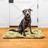 Sletend Dancing Monkey Music Notes Pet Bed Cute Dog Bed Mat Absorbing Non Slip Pad Pet Sleeping Mat for Small, Medium, and Large Dogs Puppy Cat 24 in x 18 in