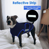 MIGOHI Dog Anxiety Relief Coat,Comfort Anxiety Vest for Dogs,Adjustable Anxiety Calming Wrap for Fireworks,Thunderstorms,Travel, Separation, Dog Anxiety Jacket for Small Dogs,XS,NavyBlue