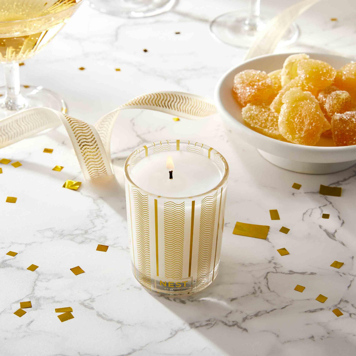 NEST New York Crystallized Ginger & Vanilla Bean Scented Votive Candle