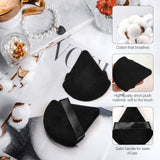 2Pcs Triangle Powder Puffs, Face Makeup Puff for Body Loose Powder Beauty Makeup Tool Black