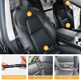 LITTOU Car Dog Barrier Net for Large SUV Trunk 56" More Coverage Car Pet Back Seat Divider with See Through Mesh Cargo Area Gate for Dog (L)