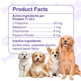 Melatonin for Dogs,Dog Sleep Aid,Calming for Dogs,Melatonin for Sleep Relieves Anxiety and Stress in Dog, Helps Calm and Restful Sleep,Bacon Flavor