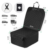 FATTY CHOWCHOW Dog Car Seat Covers Front Seat Cover with Side Flaps 100% Waterproof Car Seat Protector for Pets Scratch Proof Non-Slip Durable for Cars,Trucks & SUVs (Black)