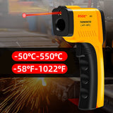 BSIDE Infrared Thermometer Non-Contact Digital Laser Temperature Gun Adjustable Emissivity -58℉-1022℉ (-50℃-550℃) for Cooking Grill Food Kitchen Automotive and Industrial