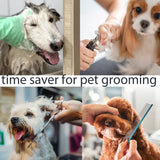 FURSDOLY Dog Grooming Loops Table Supplies 2 Pack Cute Colorful Paw Pattern Restraint Loop Dogs Grooming Arm Extension Double Snap Hooks Extender with 5 D-Rings for Pet Salon & Daily Conveience