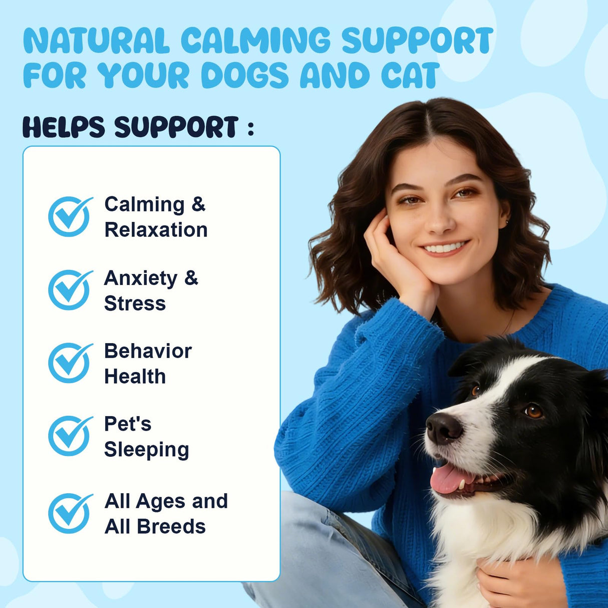 LHQR Cat Melatonin Natural Calming Liquid - 60ML Calming Drops for Dog for Anxiety & Stress Relief - Separation, Thunder, Fireworks Support - Calming Pet Supplement for Small Large All Breeds