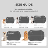Bedsure Washable Dog Crate Pad for Extra Large Dogs, Anti-Slip Puppy Kennel Dog Bed for Crate - Ultra Soft Fleece Flat Thin Pet Mat (Not Chew Proof), Brown XXL 47"x29"