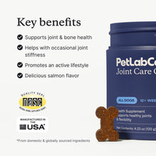 Load image into Gallery viewer, PetLab Co. Joint Care Chews - High Levels of Glucosamine for Dogs, Green Lipped Mussels, and Omega 3 - Dog Hip and Joint Supplement to Actively Support Mobility - Packaging May Vary - Salmon
