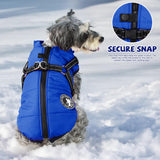 Gyuzh Dog Coat with Harness Puppy Coats Small Dog Harness Jacket Winter Waterproof Jackets for Smal Medium Large Dogs