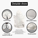Howilath Puppy Cat Hoodies Coat Sweater, Christmas Snowflake Candy Pet Clothing Sweatshirt with Hat Zipper Outfit - L