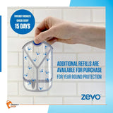 ZEVO Refills Cartridges | Device Sold Separately, White, ZEVO Flying Insect Trap Refill Fly Trap Refill Cartridges + Includes Exclusive Venancio’sFridge Sticker & Sticky Fruit Trap (Zevo 12 Refills)