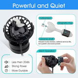 hygger Aquarium Wave Maker Circulation Pump, 1320 GPH Ultra-silence Fish Tank Powerhead with Strong Magnet Suction Base for Freshwater or Saltwater Fish Tank, 360° Rotating Submersible Water Pump