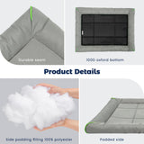 Miguel Oxford 900D Outdoor Waterproof Dog Bed for Metal Dog Crates Water-Resistant All Weather Pet Mat Durable Easy Wipe Clean Travel Indoor Outdoor Puppy Cat Crate Bed 40inch, Gray
