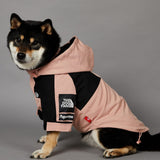 BETTYLAI Dog Raincoat with Adjustable Hood and Tail Drawstring, Button and Zipper Clothes, Durable Outdoor Waterproof Dog Rain Jacket for Small, Medium and Large Dogs (Pink, X-Large)