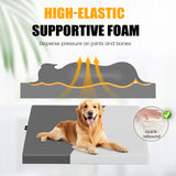 ESCRODOI Car Dog Bed for Trunk, Non-Slip SUV Cargo Liner for Dogs, Travel Pet Mat Cushion with Supportive Foam, Removable Cover for Easy Cleaning, Suitable for SUV&Truck