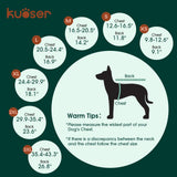 Kuoser Dog Jacket, Dog Coats for Large Dogs Winter Waterproof, Reflective Doggie Vest with Leash Hole, Cold Weather Coats Pet Snow Jacket for Labrador Beagle, Purple XL