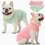 OUOBOB 2-Pack Dog Shirts, Breathable Dog Cooling Vest, Sleeveless Summer Tank Tops, Lightweight Stretchy Vest for Medium Large Extra Large Dogs - (Pink Green) M