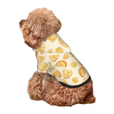 Yellow Cheese Pattern Dog Hoodies Pet Clothing Streetwear Sweatshirt with Hood for Small Dogs Small