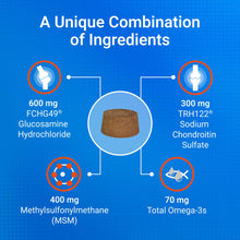 Load image into Gallery viewer, Nutramax Cosequin for Dogs Joint Health Supplement, Contains Glucosamine, Plus Chondroitin, MSM and Omega-3s, Supports Joint and Skin and Coat Health, Soft Chews, 120 Count
