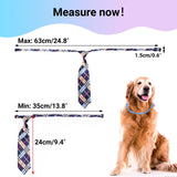Segarty Adjustable 50 PCS Dog Ties Neckties, Dog Neck Ties and Bows for Medium Large Pets Festival Formal Bulk Pet Bowties Collar Grooming Accessories Birthday Wedding Costumes Holiday