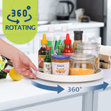 Lazy Susan Turntable, Set of 4, 10 Inch Non-Skid Lazy Susan Organizer for Cabinet, Pantry Organization, Kitchen Storage, Bathroom Sink Cabinet, Refrigerator, Countertop, Spice Rack (4 Pack 10 in)