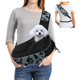 Gloppie Dog Carriers for Small Dogs Hands Free Pet Carrier Mesh Travel Dog Sling Bag Comfortable Puppy Carrier for Dogs Below 10 lbs Cute Grey M