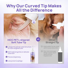 Load image into Gallery viewer, HICC PET Dog Ear Cleaner Solution Vet-Recommended Dog Ear Infection Treatment to Soothe Itchy &amp; Inflamed Ear Drops for Dogs &amp; Cats to Gently Removes Debris, Wax Buildup, Odor - 4 fl oz
