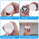 Upgrade Puck Lights with Remote, 3 Pack 13 Color Changing Under Counter Lights, Wireless Under Cabinet Lights Battery Powered, Dimmable Battery Operated Light, Stick On Lights