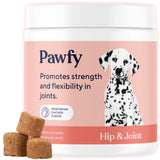Pawfy Hip & Joint Supplement for Dogs with MSM & Vitamins | Glucosamine Chondroitin for Small, Medium & Large Breed - Supports Mobility & Bones | Glucosamine for Dogs with Omega 3-30 Chews