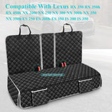 szyuchen Dog Car Seat Cover Compatible with Lexus NX RX ES is 250 350 350h 450h 500h 300h 200t Back Seat Accessories, Waterproof Pet Bench Backseat Covers with Non-Slip Backing - 2026 New