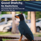 IECOii 2 Pack XXXXL Dog Fleece Sweater for Giant Breed Dogs, Warm Dog Turtleneck with Stretch for Great Dane Sweater, Fall Winter Pullover Dogs Sweatshirt with Sleeve,Outdoor Sweaters for Walking, 4XL