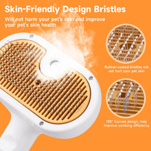 Load image into Gallery viewer, Pet Steam Brush for Dog &amp; Cat – 3-in-1 Spray Hair Removal Comb for Shedding &amp; Grooming, Softens Fur &amp; Reduces Static – Water Brush for Long &amp; Short Coats, Bath-Hating Pets, Includes Waterless Shampoo
