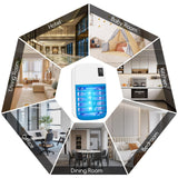 4Pack Bug Zapper Indoor,Electronic Fly Trap Insect Killer,Plug in Electronic Mosquitoes Zapper with Blue Lights Portable Home Insects Zapper for Office,Home,Kitchen,Bedroom,Living Room,Baby Room