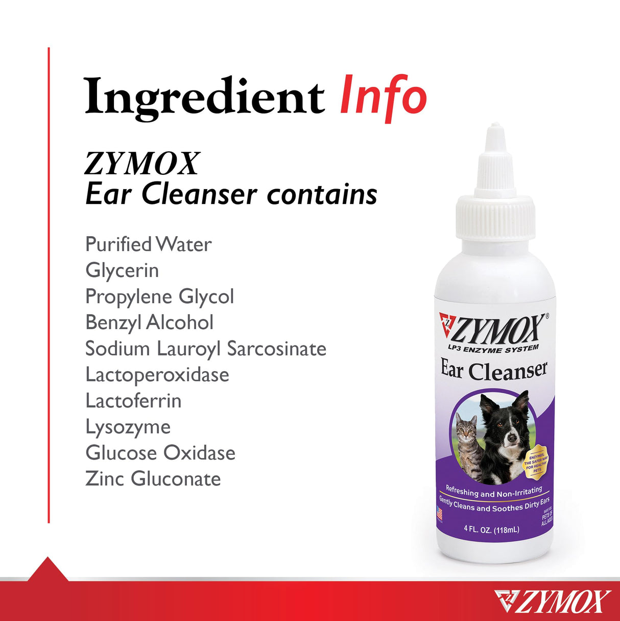 Pet King Brands ZYMOX Ear Solution with 0.5% Hydrocortisone and Ear Cleanser Bundle