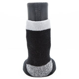 Woodrow Wear, Power Paws Reinforced Foot Dog Socks, Black Grey, XXL, Fits 130-180 pounds