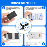 Moeey Double Sided Adhesive Pads,Heavy Duty Mounting Tape,48Pcs 3mm Thickness Pre-Cut Foam Tape,Super-Sticky Black Strong Pads Rectangle Shape Waterproof for Walls Picture, Car, Home, Office