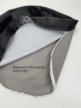 Grey Velvet Waterproof Round Dog Bed Cover Washable Cover Only 20 Inch