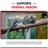 Morning Bird Calcium Plus Liquid for Birds – Bird Vitamins for Strong Eggshells, Healthy Bones, and Baby Bird to Support Growth, Breeding, and Wellness for All Birds 2 Fl Oz