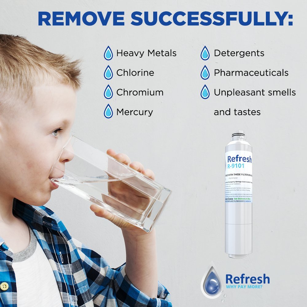 Refresh Replacement for Samsung DA29-00020A, DA29-00020B, HAF-CIN/EXP, 46-9101 Refrigerator Water Filter (1 Pack)