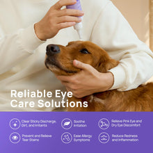 Load image into Gallery viewer, HICC PET Dog Eye Drops 5.1 fl oz Eye Drops for Dogs and Cats Vet-Recommended Dog Eye Infection Treatment to Soothe Infection Allergy, Relieve Dry Eyes Pink Eyes, Pet Tear Stain Cleaner

