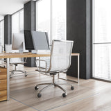 Yecaye Office Chair Mat for Hardwood Floor, 48"×36" Clear Office Floor Mat, Computer&Desk Chair Mat, PVC Heavy Duty Floor Protector Chair Mats for Rolling Chairs, Can't be Used on Carpet