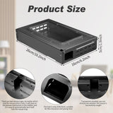 4 Pack Multi Catch Mouse Trap Clear Top Humanized Mouse Trap Rodent Mouse Trap for Indoor Outdoor Rat Control Pet and Kids Security (Black)